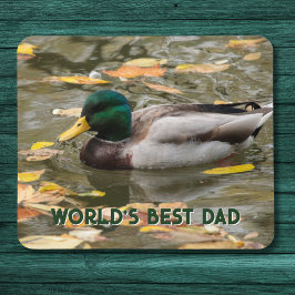 Masculine Mallard Duck Custom Text Vatertag Mousepad