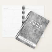 Masculine Silver Grunge Mens Businessman Plan 2022 Planer (Anzeige)