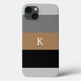 Masculine Stripe Mit Monogramm Case-Mate iPhone Ca Hülle