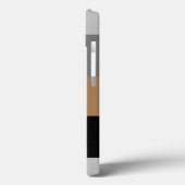 Masculine Stripe Mit Monogramm Case-Mate iPhone Ca Hülle (Rückseite / Links)