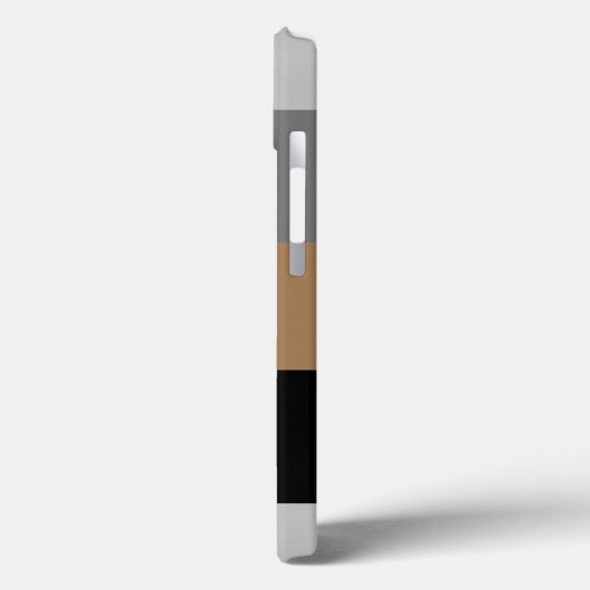 Masculine Stripe Mit Monogramm Case-Mate iPhone Ca Hülle (Rückseite / Links)