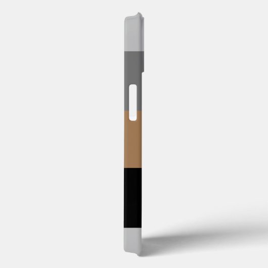 Masculine Stripe Mit Monogramm Case-Mate iPhone Ca Hülle (Rückseite / Rechts)