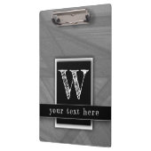 Masculine Teacher Moderne Elegantes Metallisches S Klemmbrett (Links)