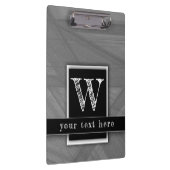 Masculine Teacher Moderne Elegantes Metallisches S Klemmbrett (Rechts)