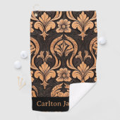 Masculine Toolted Leather Western Style Custom Golfhandtuch (Insitu)