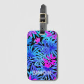 Masculine Tropical Hawaiian Gepäckanhänger (Vorderseite Vertikal)