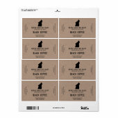 Masculine Wolf Nicotine Vape E Juice Labels (Vorne)