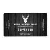 Masculine Wood Nicotine Vape E Juice Labels (Vorne)