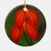 Masdevallia ignea Orchid Keramikornament (Hinten)