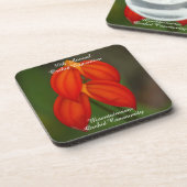 Masdevallia ignea Orchidee Getränkeuntersetzer (Linke Seite)