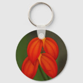 Masdevallia ignea Orchidee Schlüsselanhänger (Vorderseite)
