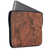 Maser-Mahagoni-Holzstruktur Laptopschutzhülle (Vorne Rechts)
