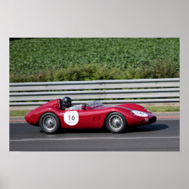 Maserati 250 S Le Mans Classic Poster