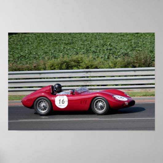 Maserati 250 S Le Mans Classic Poster (Vorne)