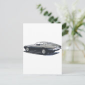 Maserati Ghibli Classic Zeichnend Postkarte (Stehend Vorderseite)