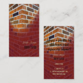 Masern, Steinarbeiter Visitenkarten Visitenkarte (Vorne/Hinten)