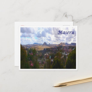 Maseru - Lesotho - Luftaufnahme - Postkarte