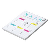 MASH Game, 90er Gastgeschenk Notizblock (Rotiert)