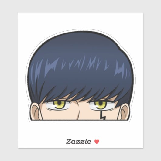 Mash Peeker Sticker - Mashle Anime Vinyl Decal (Blatt)
