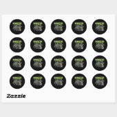 Mash Vintag Ghost Halloween Funny Runder Aufkleber (Blatt)