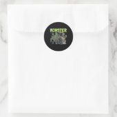 Mash Vintag Ghost Halloween Funny Runder Aufkleber (Tasche)