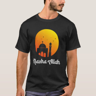 Masha Allah Sonnenuntergangs-Moschee Islamische Hi T-Shirt