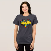 Masha Liebe Tri-Blend Shirt (Vorderseite voll)