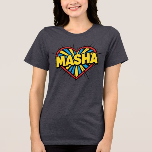 Masha Liebe Tri-Blend Shirt (Vorderseite)
