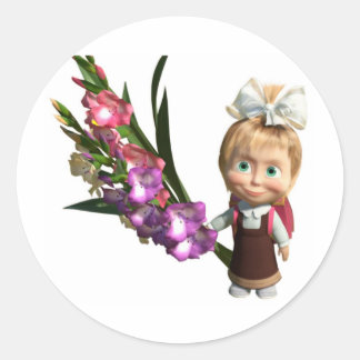 Masha Runder Aufkleber