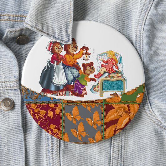 Masha und 3 Bären Button (Beispiel)