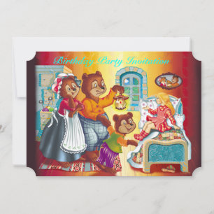 Masha und 3 Bären Einladung