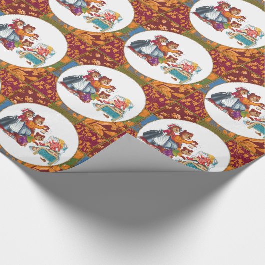 Masha und 3 Bären Geschenkpapier (Ecke)