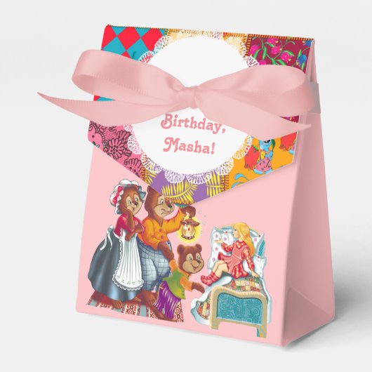 Masha und 3 Bären Geschenkschachtel (Vorderseite)