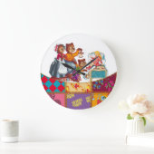 Masha und 3 Bären Große Wanduhr (Zuhause)