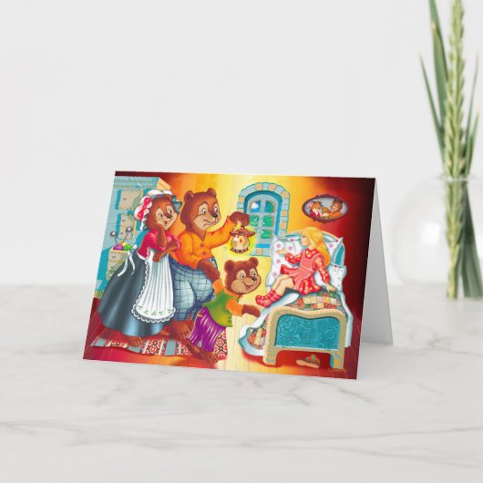 Masha und 3 Bären Karte (Vorderseite)