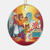 Masha und 3 Bären Keramik Ornament (Links)