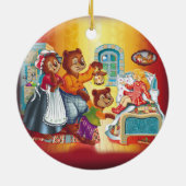 Masha und 3 Bären Keramik Ornament (Hinten)