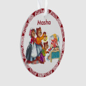 Masha und 3 Bären Ornament (Vorderseite)