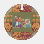 Masha und 3 Bären Ornament Aus Glas (Vorderseite)