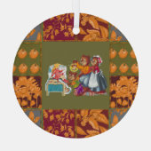 Masha und 3 Bären Ornament Aus Glas (Rückseite)