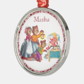Masha und 3 Bären Ornament Aus Metall (Links)