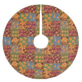 Masha und 3 Bären Polyester Weihnachtsbaumdecke (Vorderseite)