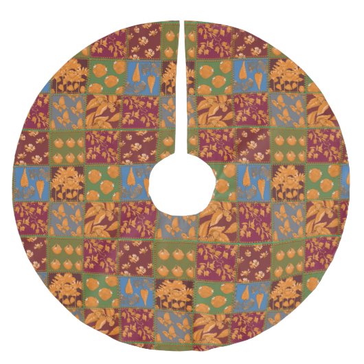 Masha und 3 Bären Polyester Weihnachtsbaumdecke (Vorderseite)