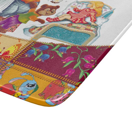 Masha und 3 Bären Schneidebrett (Ecke)