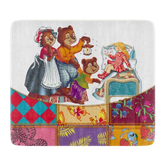 Masha und 3 Bären Schneidebrett (Vorderseite)