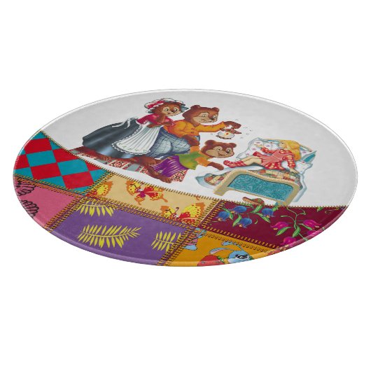 Masha und 3 Bären Schneidebrett (Ecke)