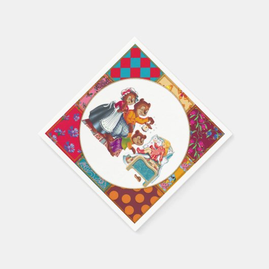 Masha und 3 Bären Serviette (Ecke)