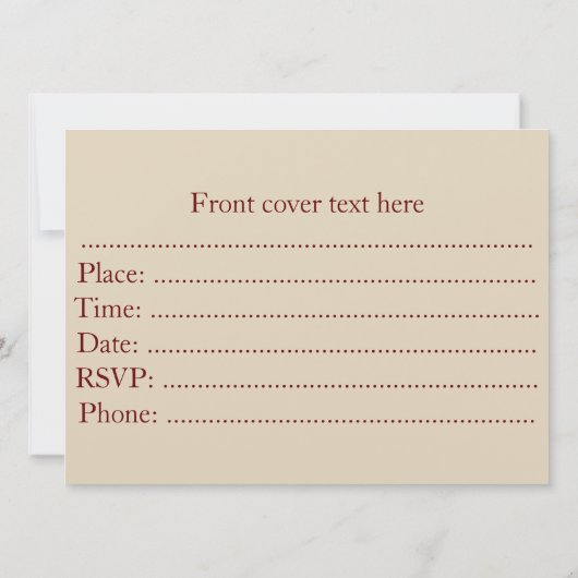 Masha und 3 Märchenbären Einladung (Rückseite)