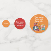 Masha und 3 Märchenbären Konfetti (Rückseiten)