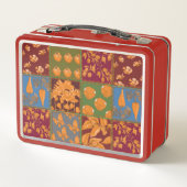 Masha und 3 Märchenbären Metall Brotdose (Rückseite)